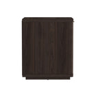 Manhattan Comfort Evelyn 20" Modern 1-Drawer Nightstand - Brown-Perfect for Bedside Storage, Lamps or Display Items