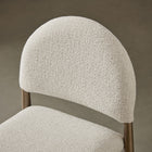 Modway Hayley Upholstered Fabric Counter Stool - Brass Cream-Padded Seat