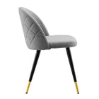 Modway Cordial Dining Chairs - Light Grey - 2 Pack-Chair Weight Capacity: 300 lbs.