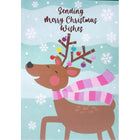 Mill Brook Studio Christmas Greeting Cards/Envelopes - 5-3/8" x 7-3/4" - Merry Christmas Juvenile: Reindeer - 18 Pack-Card shop quality greeting cards