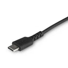StarTech Durable USB-C to Lightning Cable - 3' - Black-FLEXIBLE CABLE: TPE jacket absorbs stress of frequent bends without damaging the core of the cable. Durable wire & connector protects this charge & sync cable from wear & tear of frequent in-car use