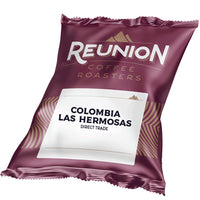 Reunion Coffee Roasters Colombian Las Hermosas Fraction Coffee - 24 Pack - 2.5 oz-For use with automatic drip coffee makers