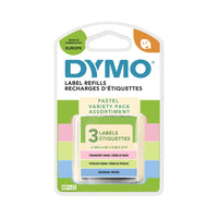 DYMO LetraTag Pastel Label Tape Starter Pack - 12mm x 4m - Pastel Green, Blue & Strawberry Cream - 3 Pack-Includes 3 pastel tape colors : pistachio cream, daydream blue & strawberry cream—a fresh way to organize, personalize, and add a subtle pop of colour