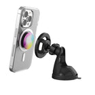 Scosche MagicMount MagSafe Suction Cup Phone Mount for Car Windshield/Dashboard-Holds iPhone models 12 and later using their circle of magnetic built-in MagSafe magnets, and iPhone models X, 11 and SE, and Android phones using the included MagicRing Adapter