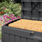 Suncast Deck Box - 50 Gal. - Peppercorn-Exterior Size: 36.75 in. W x 20.25 in. D x 21.75 in. H.