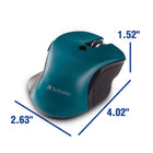 Verbatim USB-C Wireless Mouse - Blue LED - Teal-Compatible with Mac and Windows platforms