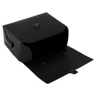 JAM Paper Plastic Portfolio Art Case with Handles - 6 x 9 x 4 - Black-Includes handles and buckle-snap enclosure