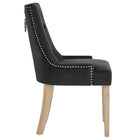 Modway Pose Performance Velvet Dining Chair - Black-Studded Nailhead Trim