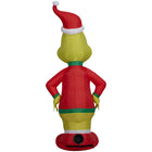 GEMMY Airblown Inflatable Christmas Grinch with Merry Grinchmas Ugly Sweater-Deflates for easy storage