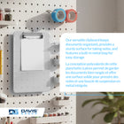 Davis Group Plastic Clipboards - Letter Size - 9" W x 12" H - Clear - 6 Pack-clipboards feature a durable metal clip