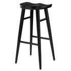 Modway Saville Backless Wood Bar Stools - Black - Set of 2-7