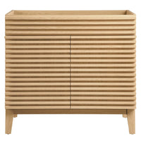 Modway Render 36" Bathroom Vanity Cabinet - Oak-Mid-Century Modern Vanity
