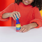 Kinetic Sand Rainbow Mix-Mix the colors of the rainbow: With 3 Castle Containers filled with 4.5oz each of red, yellow and blue Kinetic Sand for kids, mix them together to create the colors of the rainbow to use in your creations!