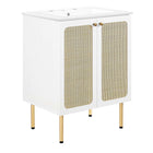 Modway Chaucer 24" Bathroom Vanity - White-MDF and Particleboard