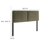 Modway Lindee Boucle Fabric Full Headboard - Sage-7