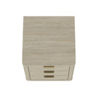 Manhattan Comfort Evelyn 20" Modern 3-Drawer Nightstand - Natural-20" L x 20" W x 24" H