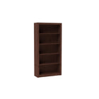 Manhattan Comfort Olinda 35.63" Mid-Century Modern Bookcase - Nut Brown-Mid-Century Modern Bookcase for Living Room and Office Use