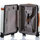 Champs Vintage IV 20" Carry-on Luggage Case - Ivory-Durable Polycarbonate Material