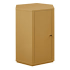 Modway Kade Faceted Semi-Gloss Side Table - Mustard-Modern Faceted Accent Table