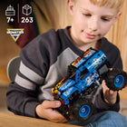 LEGO Technic Monster Jam Grave Digger Fire and Ice-Use the pull-back action to recreate stunts from the Monster Jam arena