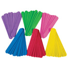 Creativity Street WonderFoam Jumbo Craft Sticks - Assorted Colors - 6" x 3/4" - 3 Packs of 100-Each stick measures 6" long and 3/4" wide