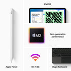 Apple iPad Pro 11" Liquid Retina Display - Wi-Fi - M2 Chip - 128 GB - Silver-Face ID for secure authentication and Apple Pay