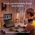 Logitech MX Anywhere 3S Compact Wireless Bluetooth Mouse for Mac - 8K DPI Any-Surface Tracking - Quiet Clicks - USB C - Space Grey-Made with Recycled Plastic: Plastic parts in MX Anywhere 3S include certified post-consumer recycled plastic – 78% for Black, 61% for Pale Grey and Rose. Excludes plastic in printed wiring assembly (PWA), receiver, wire, FFC cable, and packaging
