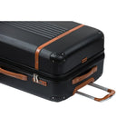 Champs Vintage 2-Piece Hardside Luggage Set - 4-Wheeled & Expandable - Black-ABS Material