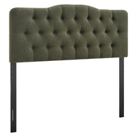 Modway Annabel Premium Linen Blend King Headboard - Sage-Premium Linen Blend Upholstery