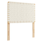 Modway Sparta Weave Vegan Leather Twin Headboard - Natural Beige-Twin Size Headboard Only