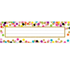 Teacher Created Resources Confetti Name Plates - 36 Per Pack - 6 Packs-Great for labeling everything including lockers and storage units