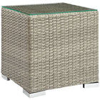 Modway Repose Outdoor Patio Side Table - Light Grey-Outdoor Patio Side Table