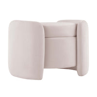 Modway Nebula Upholstered Performance Velvet Ottoman - Pink-Modern Storage Ottoman