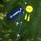 Triumph Bottle Battle - Yellow-REINFORCED SOFT SURFACE SPIKE – Easily set up target game on any soft-surface ground by pressing onto base and keep track of points scored with the built-in scoring system