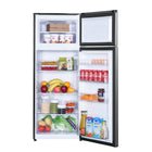 Magic Chef 7.4 cu. ft. 2-Door Mini Fridge with Freezer - Platinum Steel-Manual defrosting is very easy to do