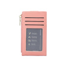 Champs Iconic Yoga Cardholder - Pink-Gold metal zipper and decorative zipper pulls