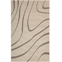 Modway Surge Swirl Abstract Indoor/Outdoor Area Rug - 5 ft W x 8 ft L - Light/Dark Beige-Swirl Abstract Area Rug