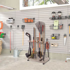 Suncast Tool Rack with Wheels - Taupe-Easy 5 minute assembly no tools required. 