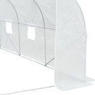 Outsunny Portable Walk-In Tunnel Greenhouse - 11.5' x 10' x 6.6'- Tough PE cover let the sunlight pour through, helping your plants, flowers and herbs grow naturally and beautifully
 