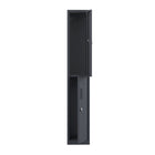 Ceha NH Series 2-Tier Locker with Front Hole Vents - Bank of 1 - Graphite Grey-Ideal for gyms, schools, industrial settings, and employee changing areas