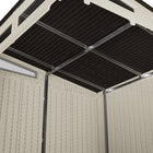 Suncast Everett Storage Shed - 6' x 5' - Dove Grey-Low maintenance, easy to clean and maintain.
