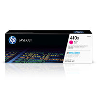 HP 410X (CF413X) Magenta High Yield Original LaserJet Toner Cartridge-HP 410X toner cartridges work with: HP colour LaserJet Pro M377, M452, M477