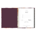 Blueline Monthly Planner - 9-1/4" H x 7"-1/4" W - Floral Design - English-Includes reference calendars