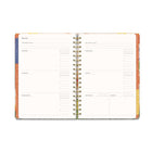 Orange Circle Studio Bold Blossoms Undated Tri-Tab Weekly/Monthly Planner - 9.67" x 7.48" - Assorted Colours - English-4