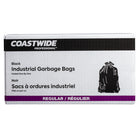 Coastwide Professional Industrial Regular Garbage Bags -  26" x 36" - Regular - Black - 250 Pack-Side seamed & Seamless bottom for extra strength