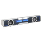 Edifier QS30 USB Powered BT Multimedia Soundbar with Enhanced Bass Integrated Mic and Dynamic Lighting Effects - White-The attached USB cable transmits both power and audio signals from your computer to the speaker. Simply plug the USB connector into your computer and start playing