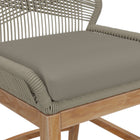 Modway Wellspring Outdoor Patio Teak and Rope Counter Stool - Light Gray Greige-8