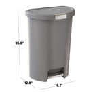 Curver Infinity Bin D-shape - 45.5L-Contributes to the overall design of your kitchen, office or bathroom