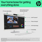 HP 27" All-in-One Desktop PC - Intel Core i3-N300 - 512 GB SSD - 8 GB RAM - Windows 11 Home-Three-sided micro-edge display: See more of your screen with a three-sided micro-edge display that maximizes your viewing area