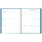 Mead 2027 Large Weekly/ Monthly Planner - 11-¼" H x 9" W - Rosa Azul - Bilingual-Page size: 11" H x 8-1/2" W
